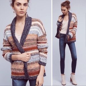 Anthropologie Knitted &Knotted Multicolor Cardigan